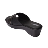 Stepee Soft Pillow Comfort Slippers For Women - Black