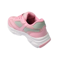 Stepee Womens White Sole Casual Walking Sneakers Shoes - Pink
