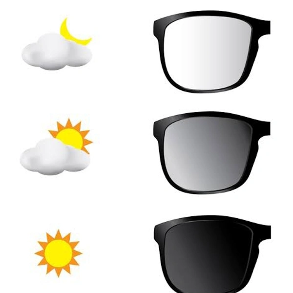 Single Vision Photochomatic(Daynite) Lens - grey, 70, 1.55