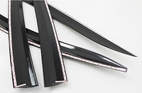 kartear CAR DOOR VISOR FOR MARUTI SUZUKI ERTIGA /CAR RAIN VISOR/ CAR WIND VISOR/ SIDE WINDOW DEFLECTOR (6 PCS) - Free Size, Black, New, Plastic