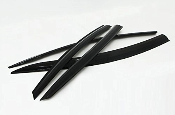 kartear CAR DOOR VISOR FOR MARUTI SUZUKI ERTIGA /CAR RAIN VISOR/ CAR WIND VISOR/ SIDE WINDOW DEFLECTOR (6 PCS) - Free Size, Black, New, Plastic