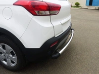 I.C.G Stainless Steel Rear Bumper Protector | SS Dx | for Hyundai Creta Facelift All Variants | Only for The Car Year of Manufacturing 2018 -Present | - FIT, crom/steel, NEW, iron /steel