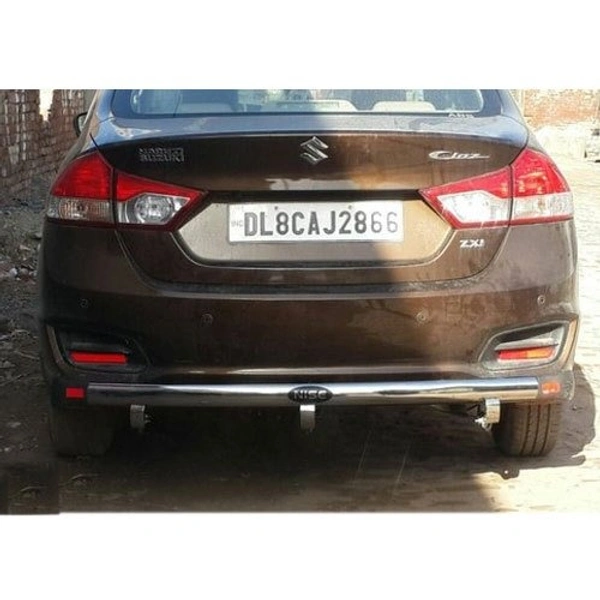 I.C.G Silver Stainless Steel Car Ciaz Rear Bumper Guard, Size: 4 Feet - FIT, steel/crom, NEW, iron/steel