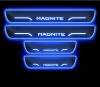 Motowav goshop Blue Sill Plate Premium Glass Finishing Foot Step Sill Plate Nissan Magnite Car Fancy Lights (Blue) - Free Size, Blue, New, Plastic