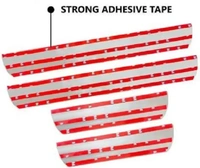 Motowav Blue Sill Plate with Mirror Finish Foot Step Compatible for Renault Kigar Car Fancy Lights (Blue) - FREE, Blue, New, Plastic