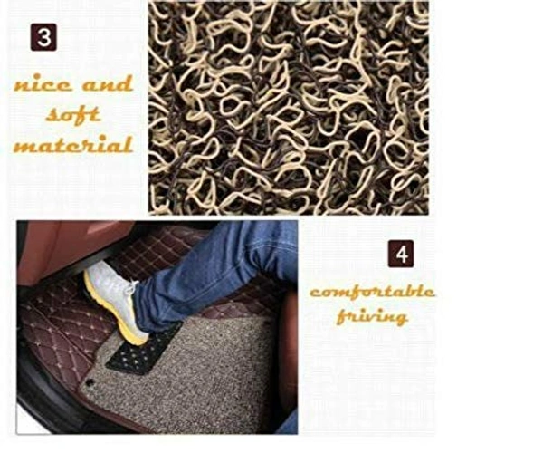 MECARNIC 7D FLOOR MATE FOR ALTURAS G4 - FREE SIZE/FIT, BLACK/BROWN, NEW, RUBBER