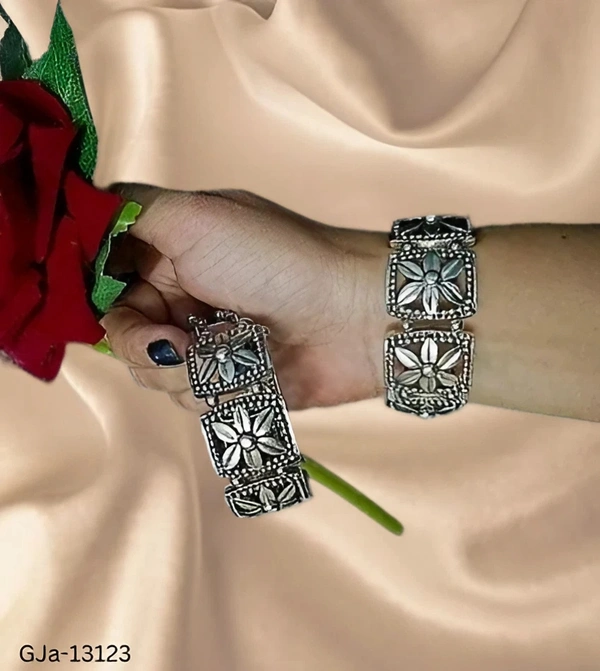 GJa-13123 Oxidised Bangle For Girls - 2.6