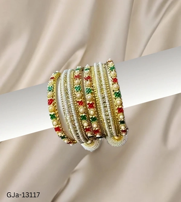 GJa-13117 Latkan Bangle Set for Women and Girls - 2.2