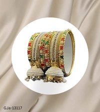 GJa-13117 Latkan Bangle Set for Women and Girls - 2.2