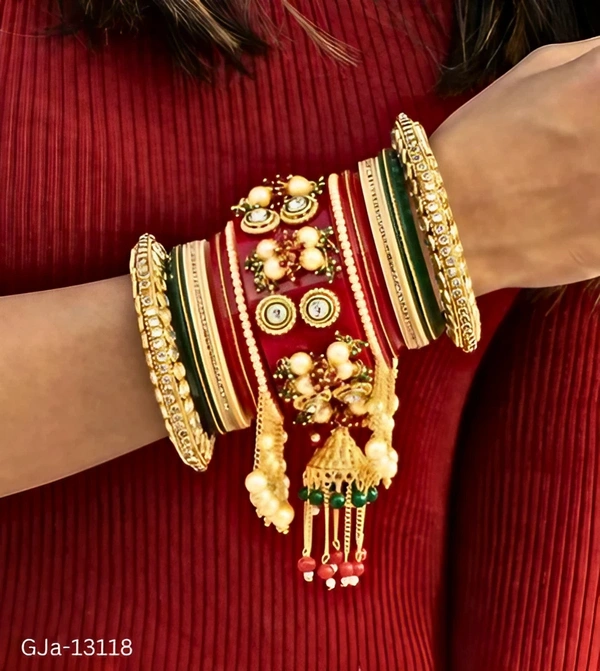 GJa-13118 Trendy Punjabi Chuda,bangles Set - 2.4