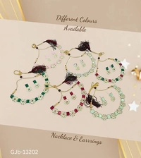 GJb-13202 Beautiful Necklace Set For Women And Girls - Free Size