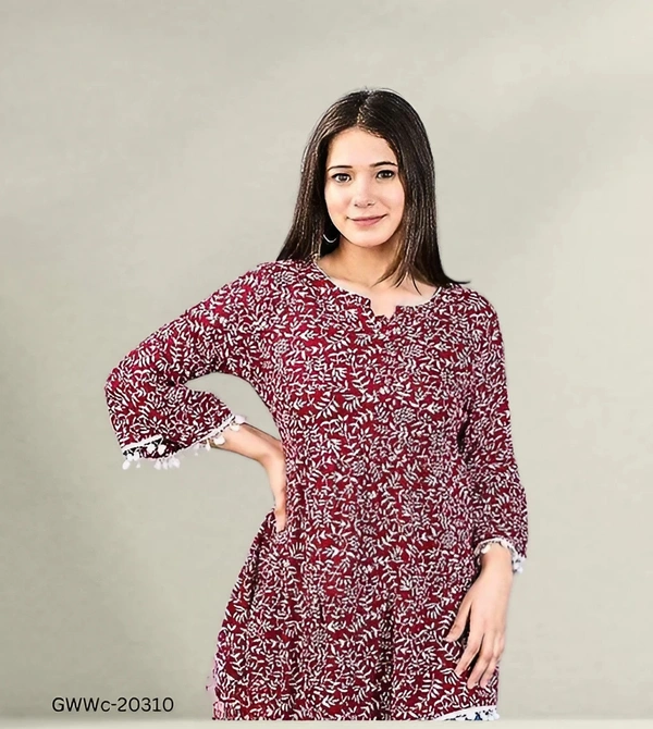 GWWc-20310 Casual Women Top For Women - M