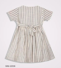 GKb-12216 Cotton Dress For Baby Girls - 3-6 Months