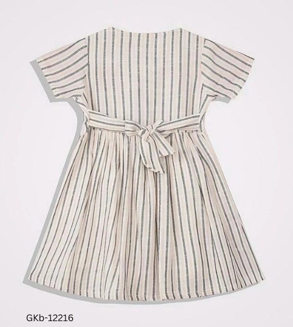 GKb-12216 Cotton Dress For Baby Girls - 6-12 Months