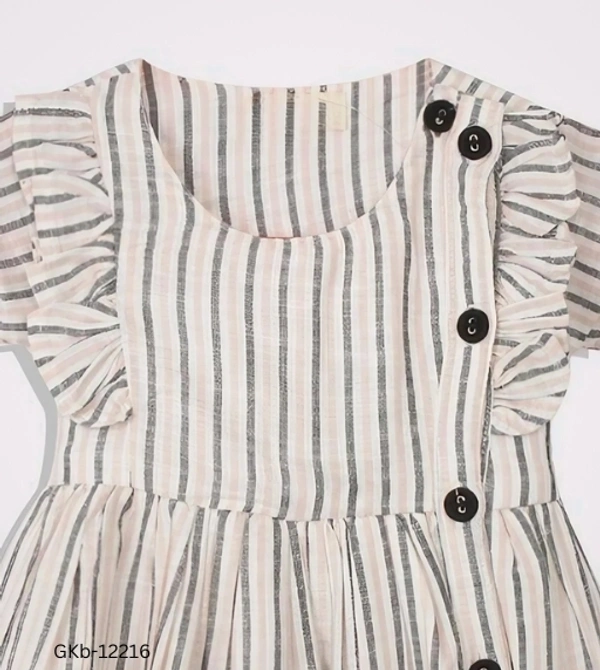 GKb-12216 Cotton Dress For Baby Girls - 6-12 Months