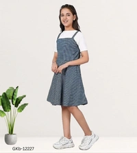 GKb-12227 Printed Cotton Frock For Girls - 10-11 Years