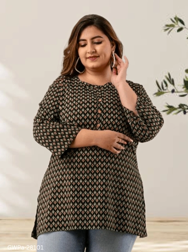 GWPa-28101 Multicolour Plus Size Top - 3XL