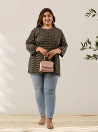 GWPa-28101 Multicolour Plus Size Top - 3XL