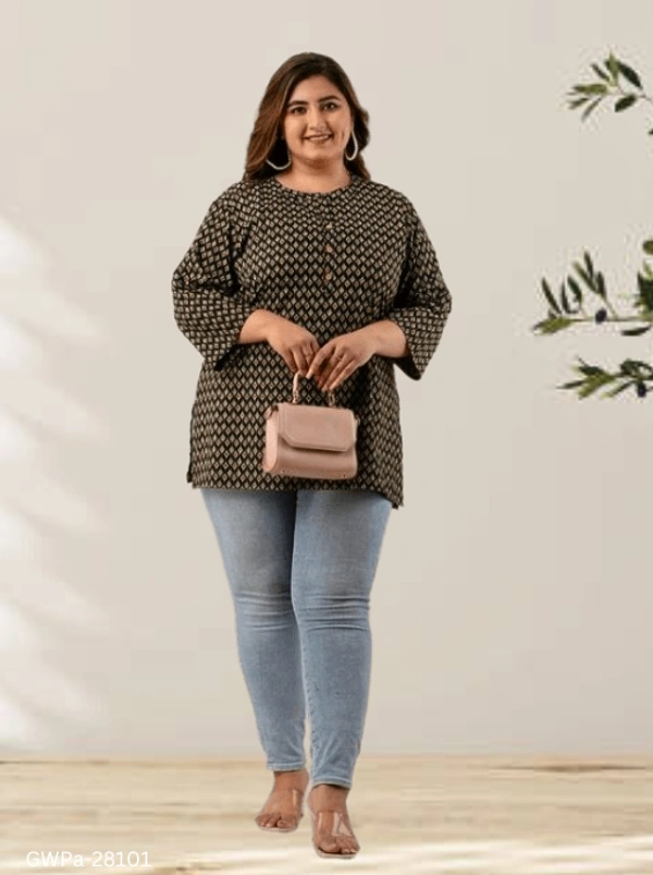 GWPa-28101 Multicolour Plus Size Top - 3XL