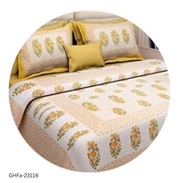 GHFa-23116 Trendy Cotton Double Bedsheets - Queen