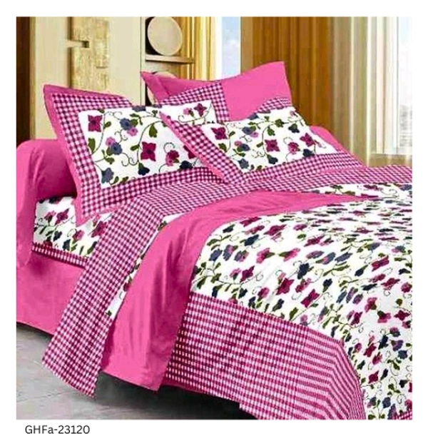 GHFa-23120 Jaipuri Pure Cotton Double Bed Bedsheet - Queen