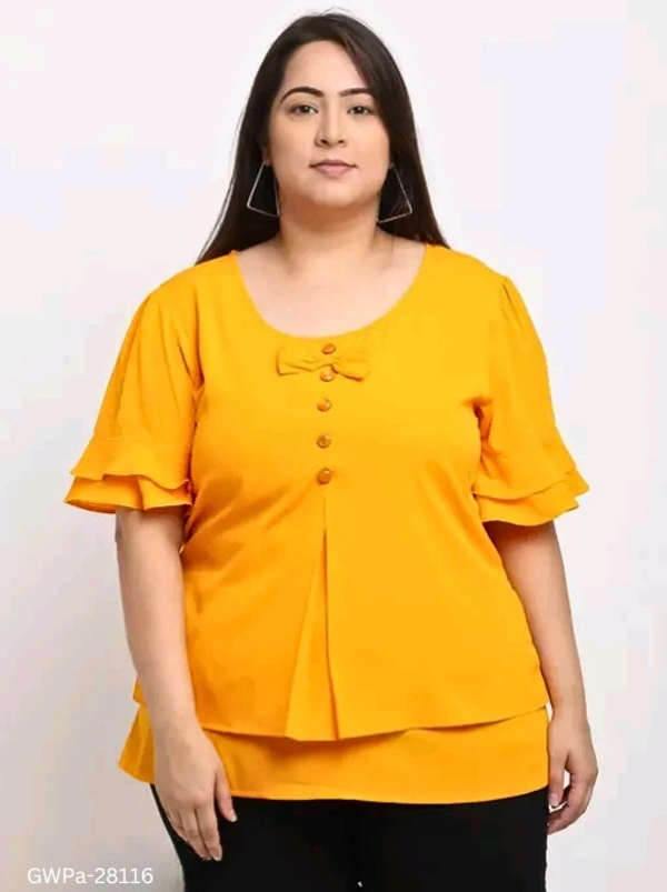 GWPa-28116 Women's Round Neck Tops & Tunics - 4XL