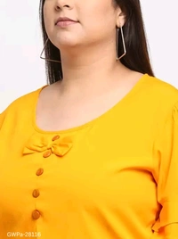 GWPa-28116 Women's Round Neck Tops & Tunics - 4XL