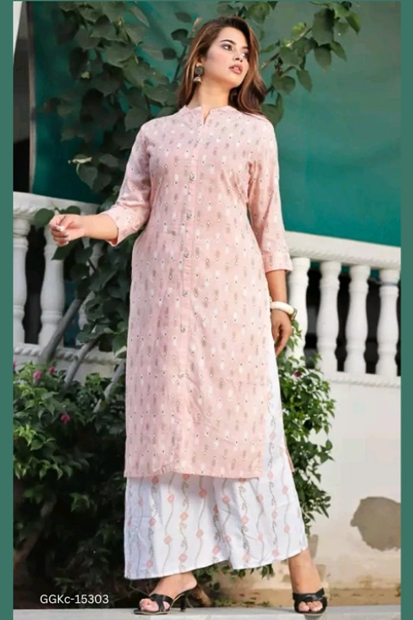 GGKc-15303 Fabulous Women Kurta Palazzo Set - 3XL