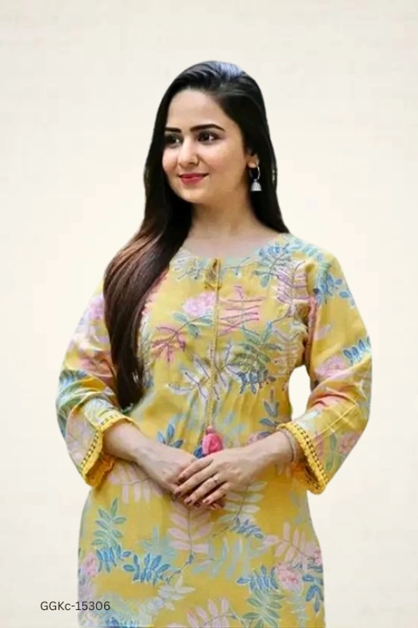 GGKc-15306 Stylish Comfirtable Kurta and Pant Set - XL
