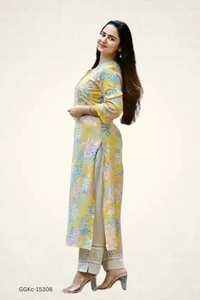 GGKc-15306 Stylish Comfirtable Kurta and Pant Set - XL