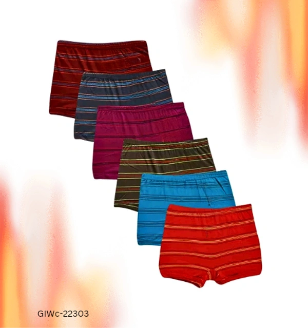GIWc-22303 Boys & Girls Multicolor Pure Cotton Innerwear - 7-8 Years