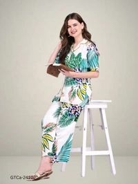 GTCa-24102 Women Printed Night Suit Set - XL