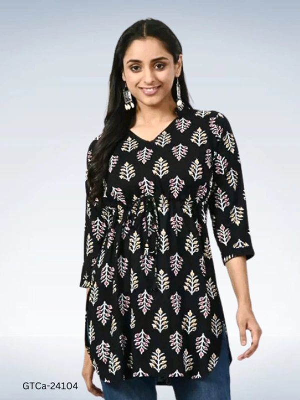 GTCa-24104 Women Black Top With Adjustable String - XXL