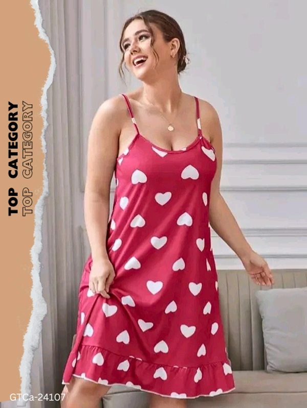 GTCa-24107 Trendy Short Cami Nighty Dress - XL