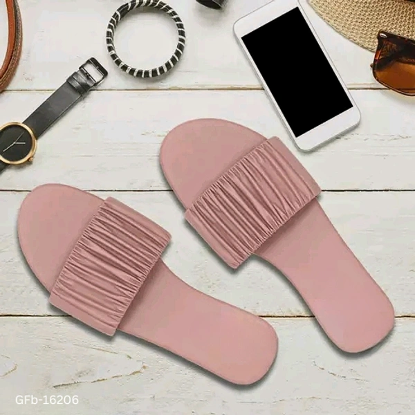 GFb-16206 Women Stylish Slippers Flat Partywear - 3