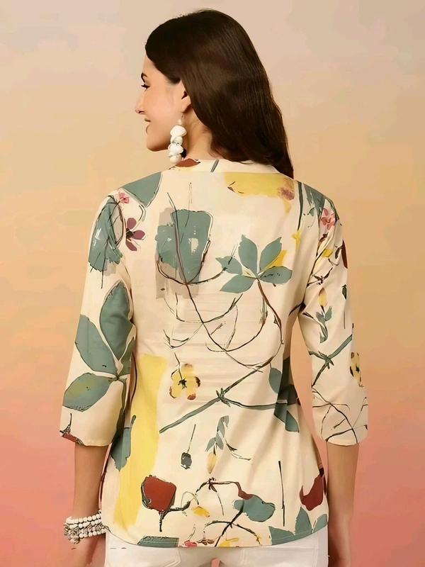 GWWc- 20330 Viscose Rayon Floral Print Tops