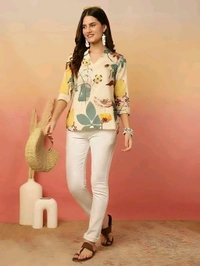 GWWc- 20330 Viscose Rayon Floral Print Tops