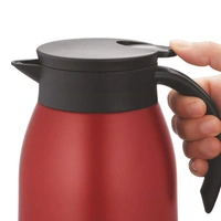 Borosil 500ML - Stainless Steel - Vacuum Insulated Teapot Flask, Red