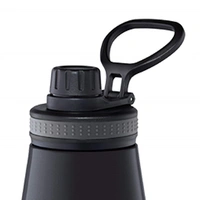 Borosil Gosport 600 ML Stainless Steel - Vacuum Insulated Flask Water Bottle, Black