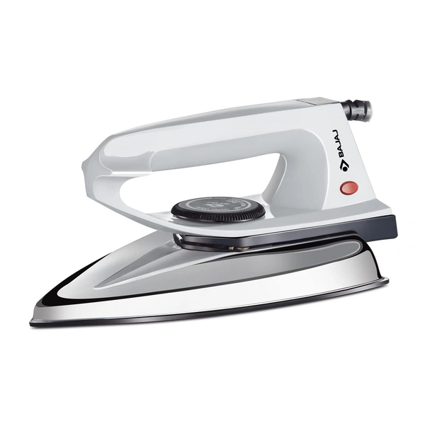 Bajaj DX-2 600W Dry Iron with Advance Soleplate and Anti-Bacterial German Coating Technology, Grey - 600W