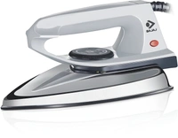 Bajaj DX-2 600W Dry Iron with Advance Soleplate and Anti-Bacterial German Coating Technology, Grey - 600W