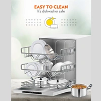 Borosil BOROSIL Cookfresh Cook and Serve Cookware - Triply Casserole With Silicon Handle & Lid - 1.12, 30.8 cm x 21 cm x 12 cm, Silver, Stainless steel Tri-ply body, Casseroles & Kadhais, 1 N SS Casserole, 1 N SS Lid, 1 N User Manual