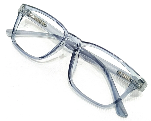 GLEBIX FLEXIBLE Aviator Frame With Blue Cut Leneses