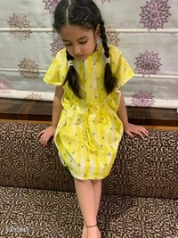 *tir and dye kaftan for kid*Ready to ship - Blue, 4-6