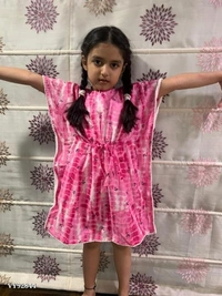 *tir and dye kaftan for kid*Ready to ship - Blue, 6-8