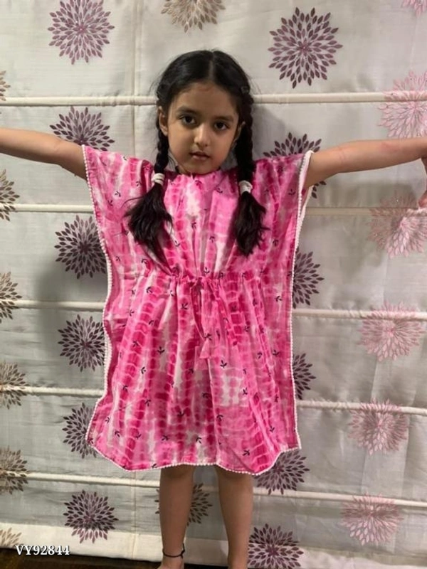 *tir and dye kaftan for kid*Ready to ship - Blue, 6-8