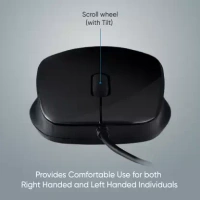 DELL D SELECT Dell Exclusive Wired Mouse DS111-Black with USB Type A Connector, 1200DPi - Black