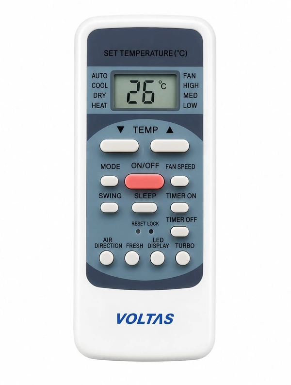 VEV Voltas AC Remote Compatible For VE-12 Voltas AC Remote (Multicolor)