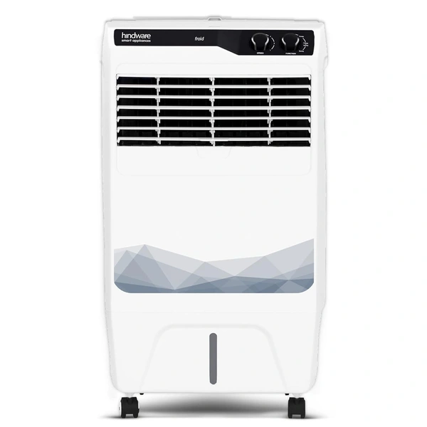 Hindware Smart Appliances Snowcrest Froid 38L Inverter Compatible Personal Air Cooler With Humidity Controller & Ice Chamber (Black & White)