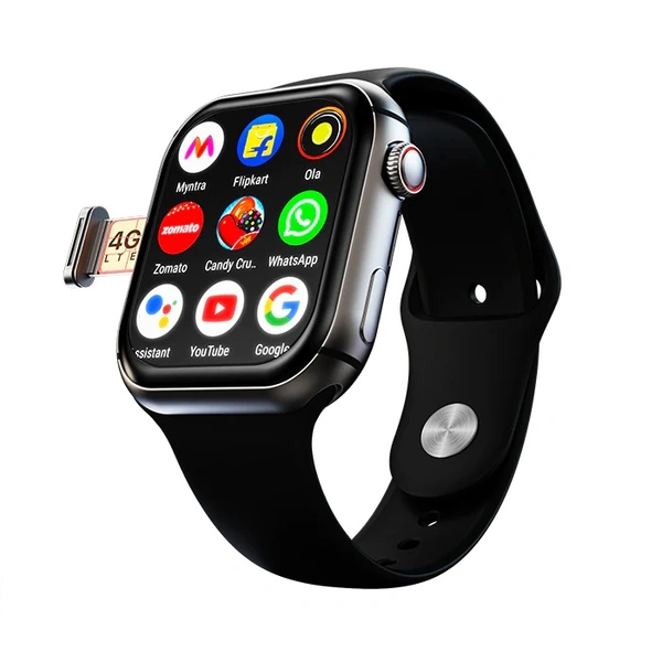 FireBoltt Fire-Boltt Dream WristPhone - 4G SIM/LTE/WiFi, Android OS, Play store unlimited apps, GPS Smartwatch - Black